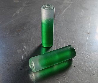 AA Batteries - emerald green